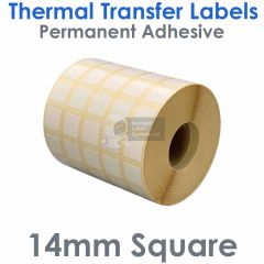 14mm square labels thermal transfer