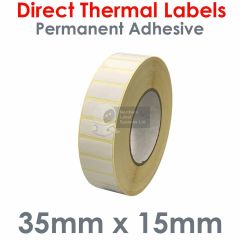 35mm x 15mm Direct Thermal Labels