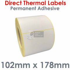 Labels 102mm x 178mm direct thermal