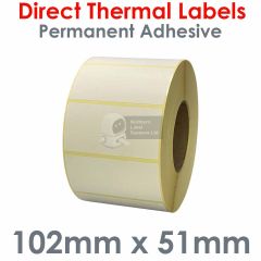 102mm x 51mm Direct Thermal Labels