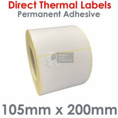 105mm x 200mm Direct Thermal Labels