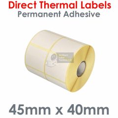 45mm x 40mm direct thermal labels