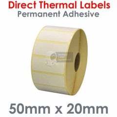 50mm x 20mm direct thermal labels