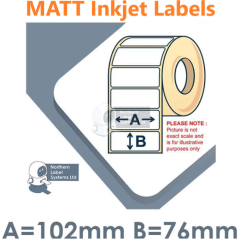DTM Print 102mm x 76mm Matt Paper Colour Inkjet Labels
